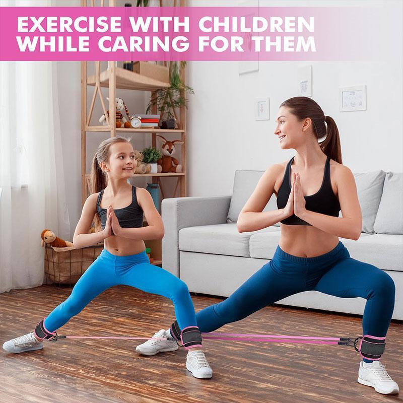 Ankle Resistance Band Set for Leg and Hip Training