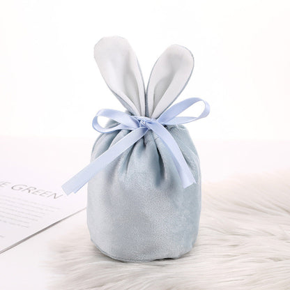 Easter Bunny Velvet Basket