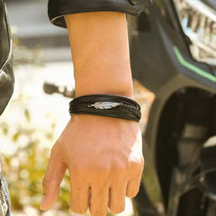 Memorial Feather Men's Bracelet