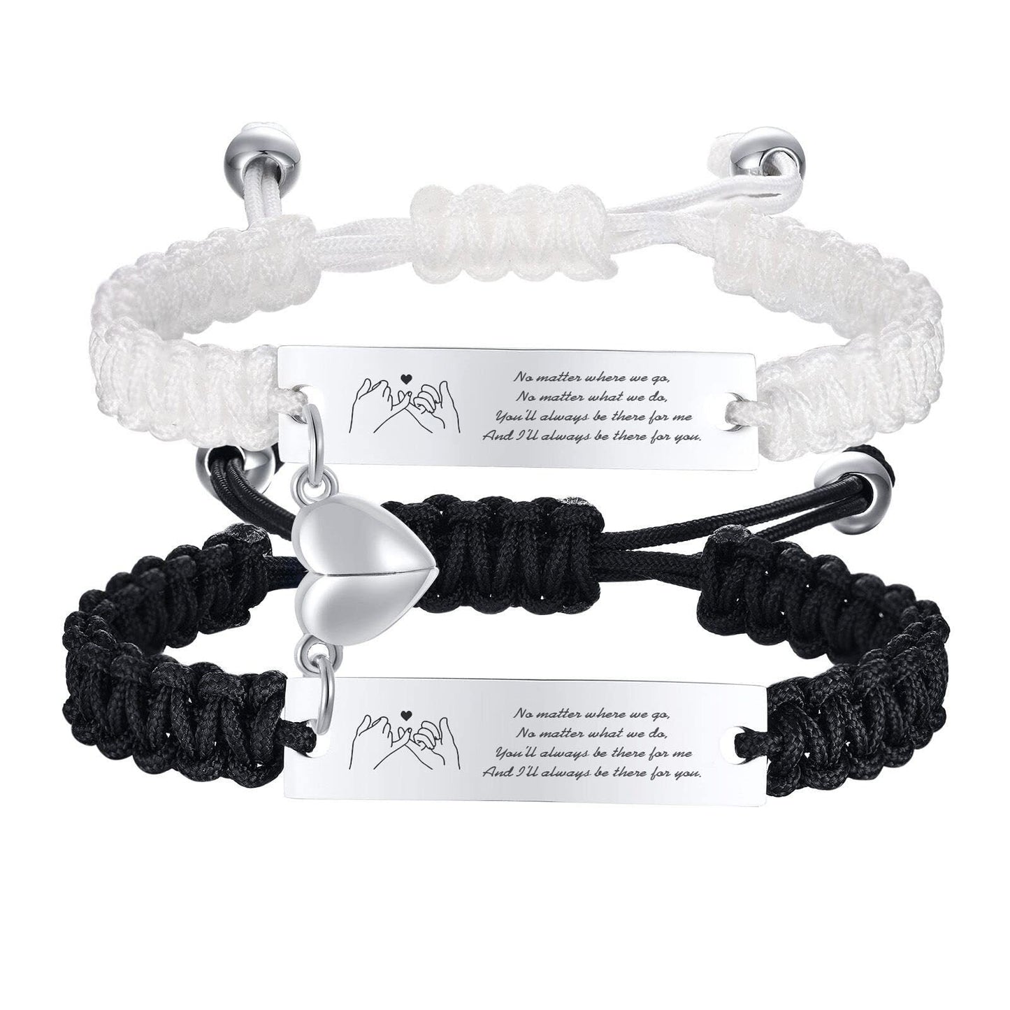 Magnetic Couple Braided Bracelets
