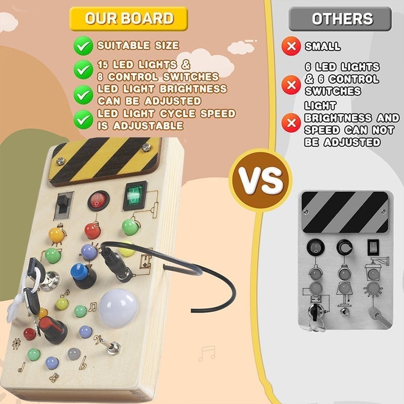 Montessori Busy Board for Toddlers