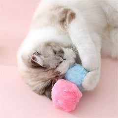 Pet Electric Ball Toy with Plush Cover(4 Colors Included)
