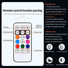 Solar Car Roof RGB Strobe Light