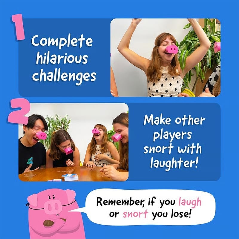Piggy Nose Puzzle & Game Set