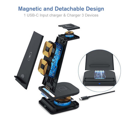 3 in 1 Wireless Charging Station Suitable for iPhone