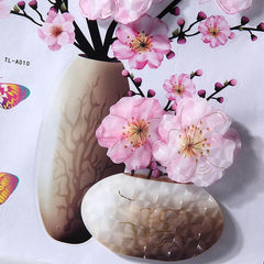 3D Vase Wall Sticker