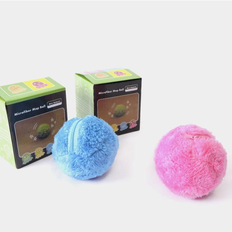 Pet Electric Ball Toy with Plush Cover(4 Colors Included)