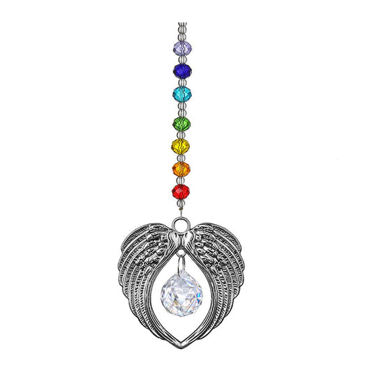 Colorful Angel Wings Memorial Ornament