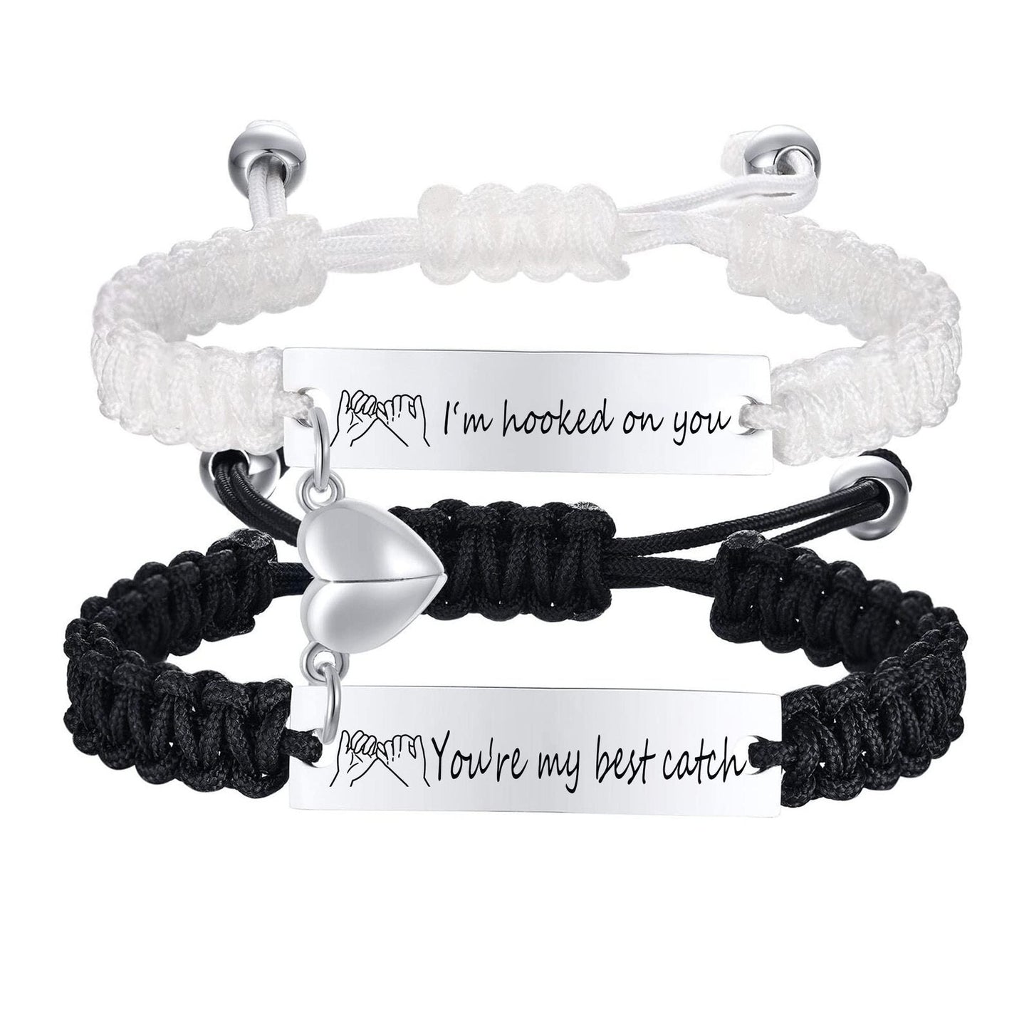 Magnetic Couple Braided Bracelets