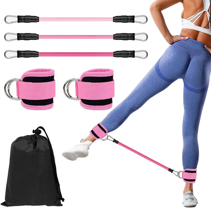 Ankle Resistance Band Set for Leg and Hip Training