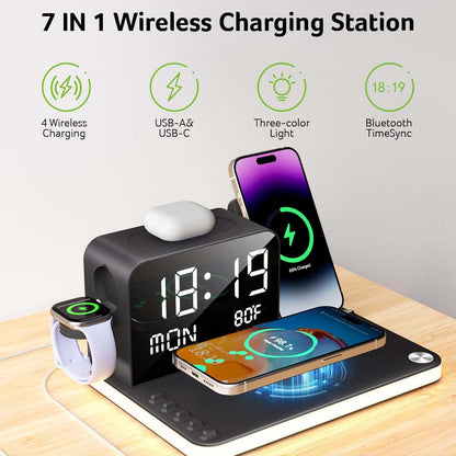 Saker® 7 in 1 Wireless Charging Station