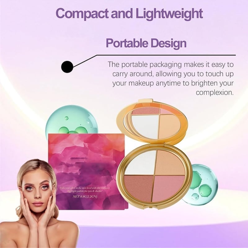 All-in-One Highlight, Eyeshadow & Blush Palette