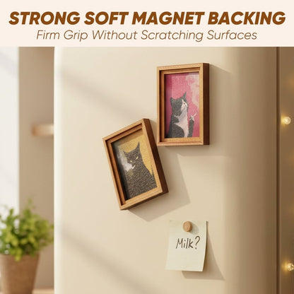 Cat Photo Frame Fridge Magnet
