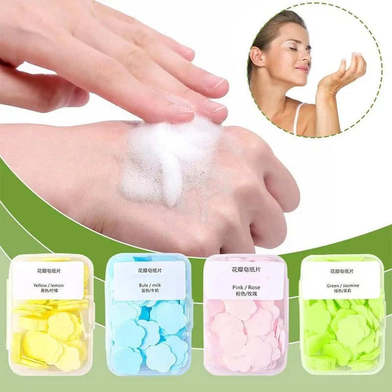 Petal Soap Paper Sheets – Lightweight Floral Hand Wash for Travel & Daily Use