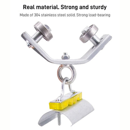 Angle Iron Track Hanging Line Pulley