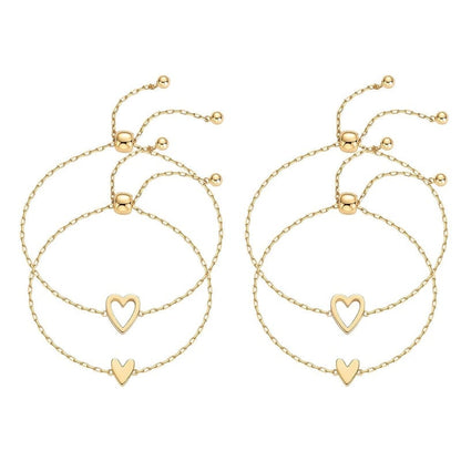 Adjustable Love Friendship Two Bracelet Pack