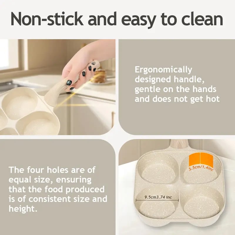 Universal 4-Cup Egg Frying Pan