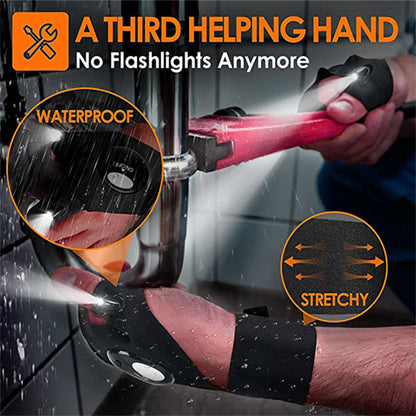 Convenient LED Gloves With Waterproof Lights