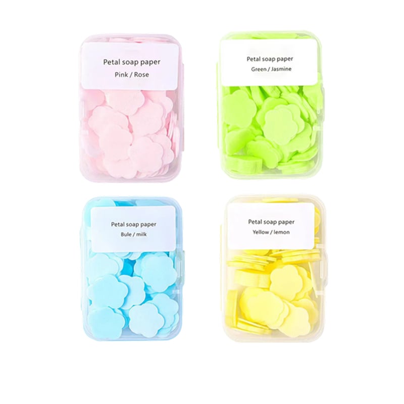 Petal Soap Paper Sheets – Lightweight Floral Hand Wash for Travel & Daily Use