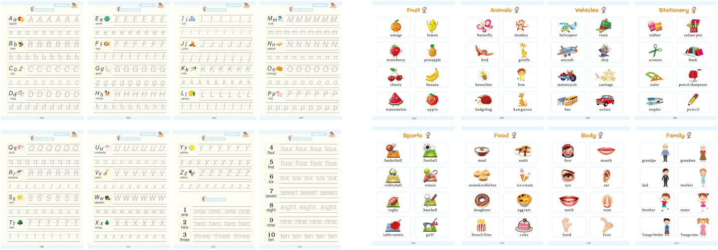 Reusable Magic Handwriting Practice Copybook