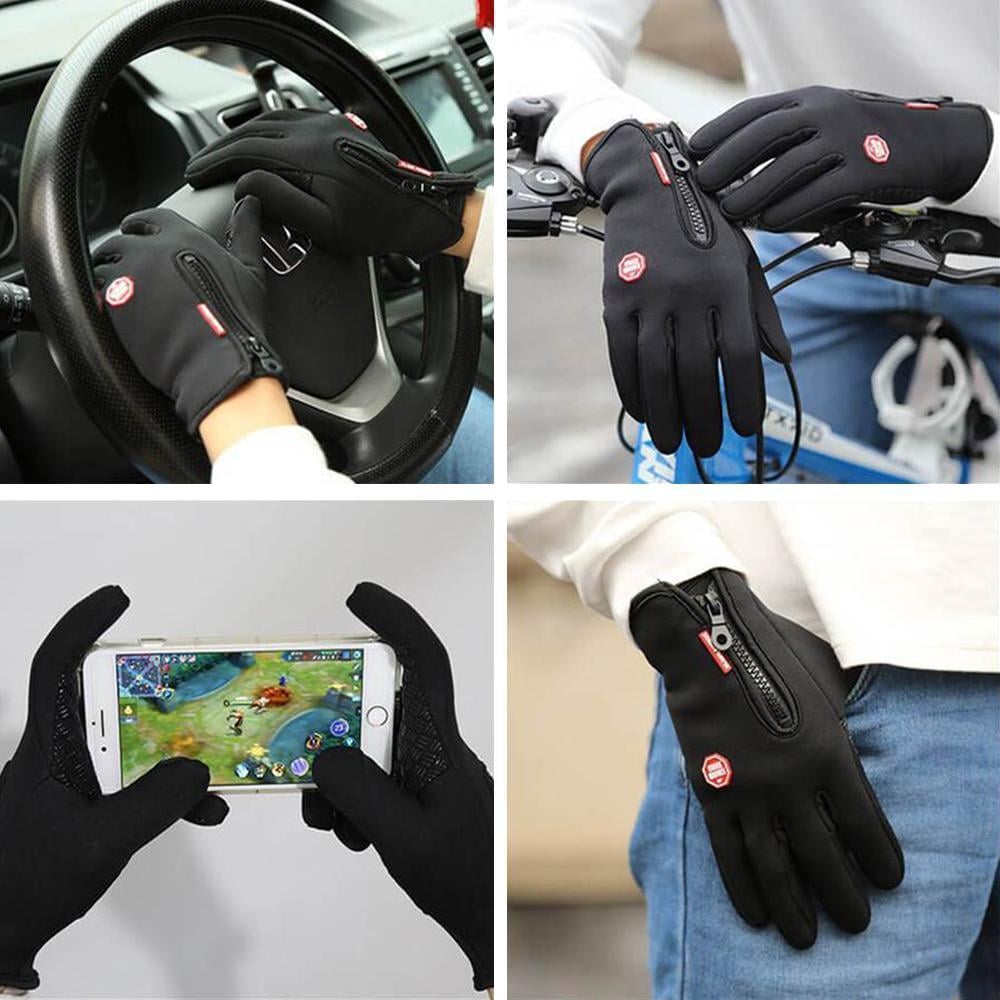 Winter gloves – windproof, waterproof, non-slip & touchscreen compatible (with optional USB heating function)