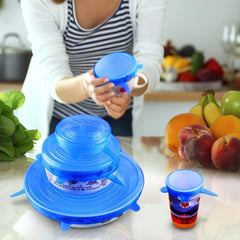 Silicone Stretch lid, 6PCS