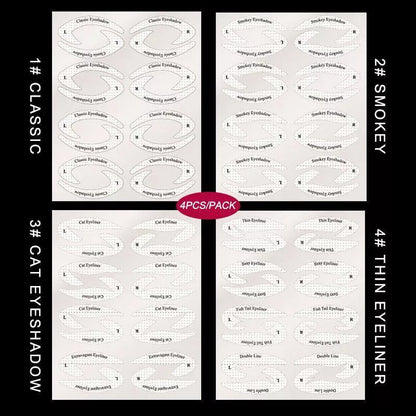 Quick Eyeliner Eyeshadow Stencils