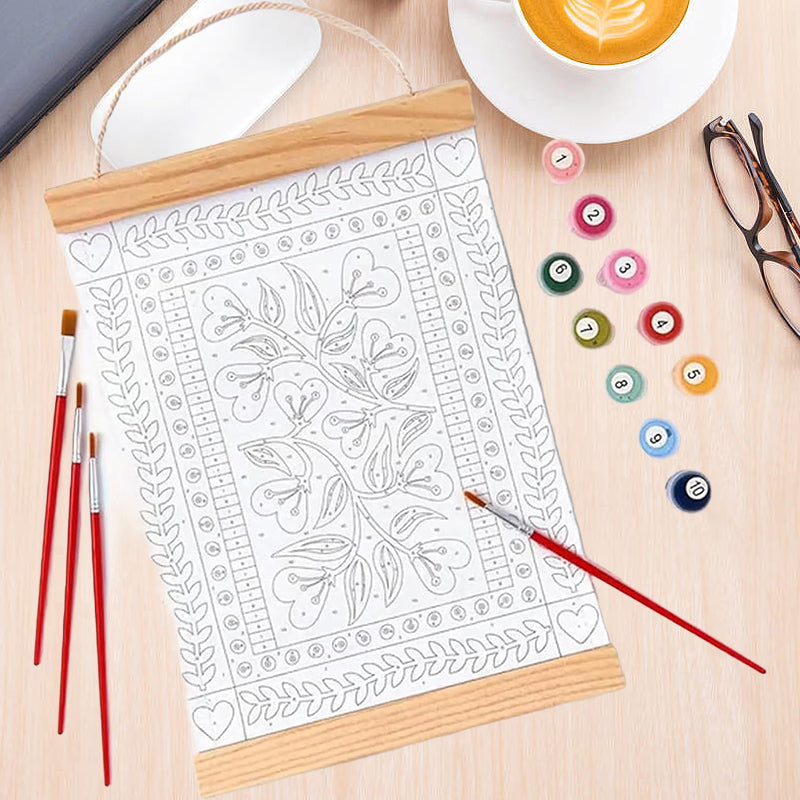 Hearts in Full Bloom Paint by Number Kit