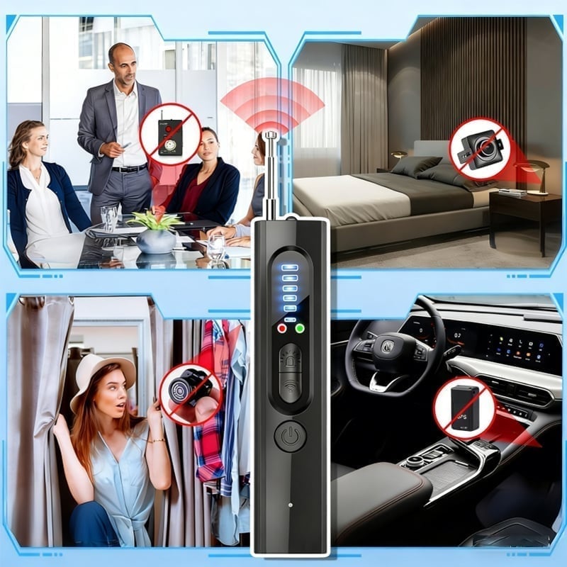Portable Anti-Spy Camera Detector & RF Signal Scanner