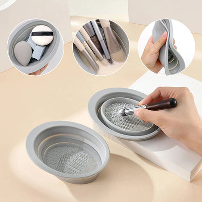 Silicone Makeup Brush Cleaner Bowl