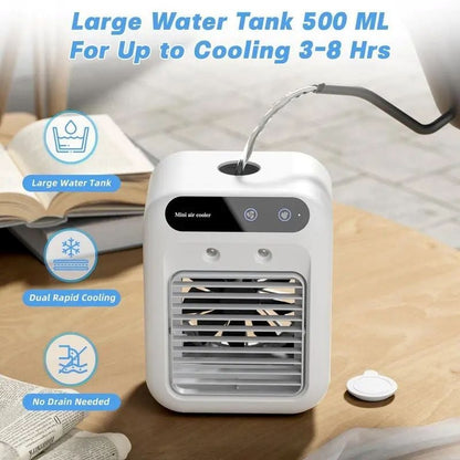 Portable 3-In-1 Cooling Fan with 2-Speed Mist