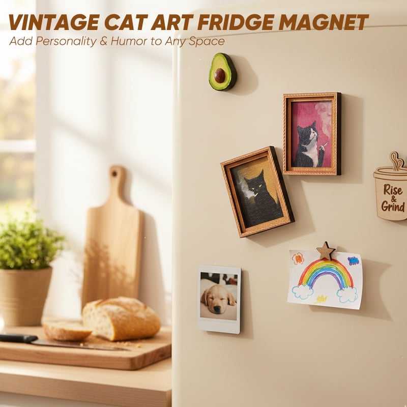 Cat Photo Frame Fridge Magnet