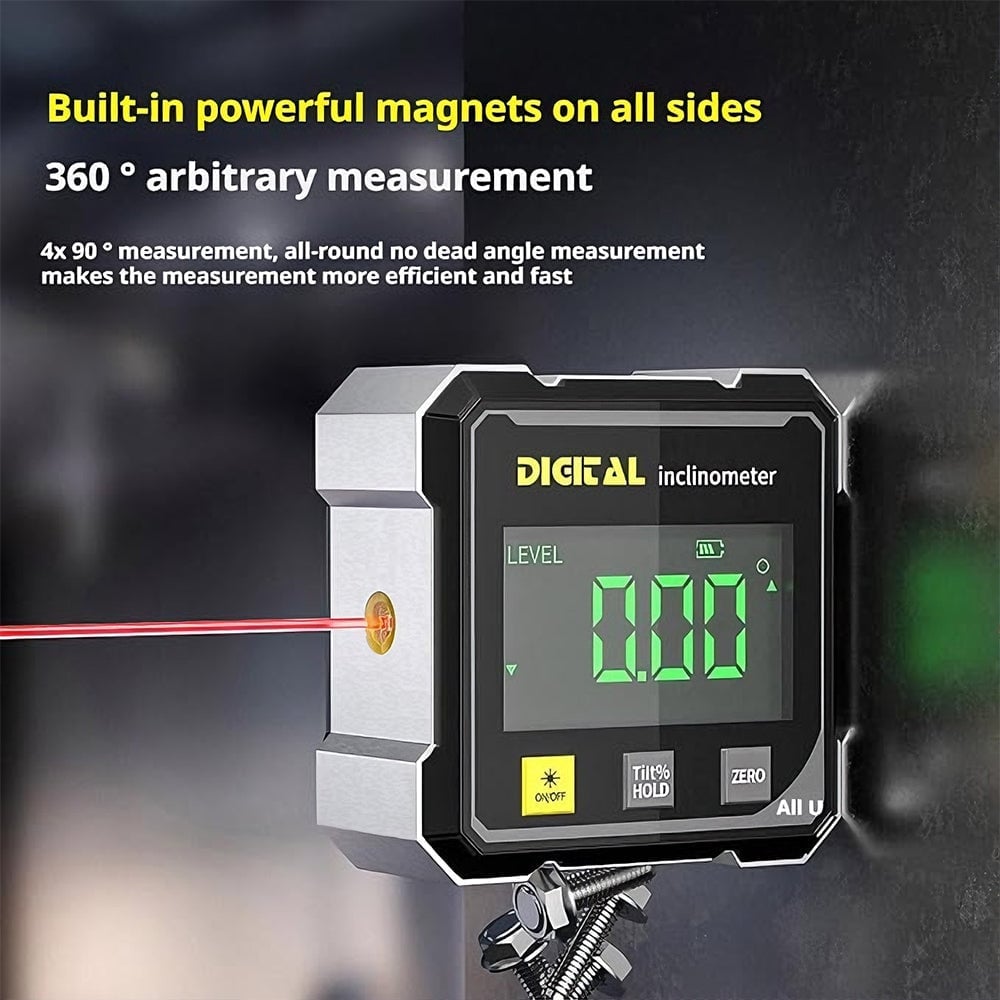 Digital Laser Angle Finder Protractor Tool