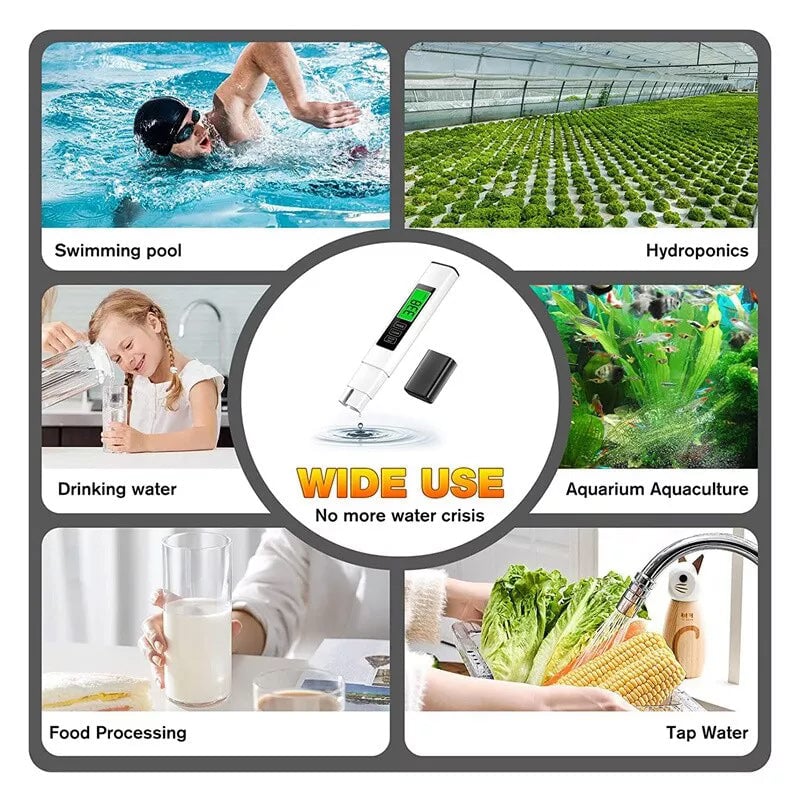 ✨New 4 in 1 Tds Meter Digital Water Tester