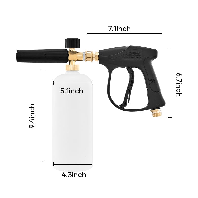 Enhance Your Car Washing Experience -  Foam Cannon Dual Connector Accessory