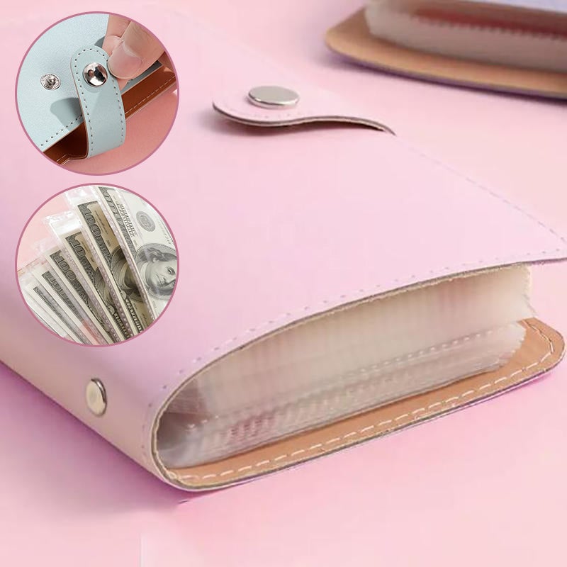 A6 Snap-Button Mirror Finish Savings Binder