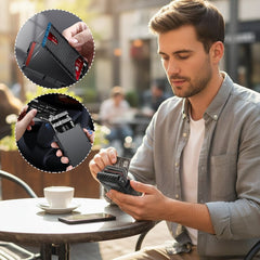 Anti-theft aluminum alloy card holder