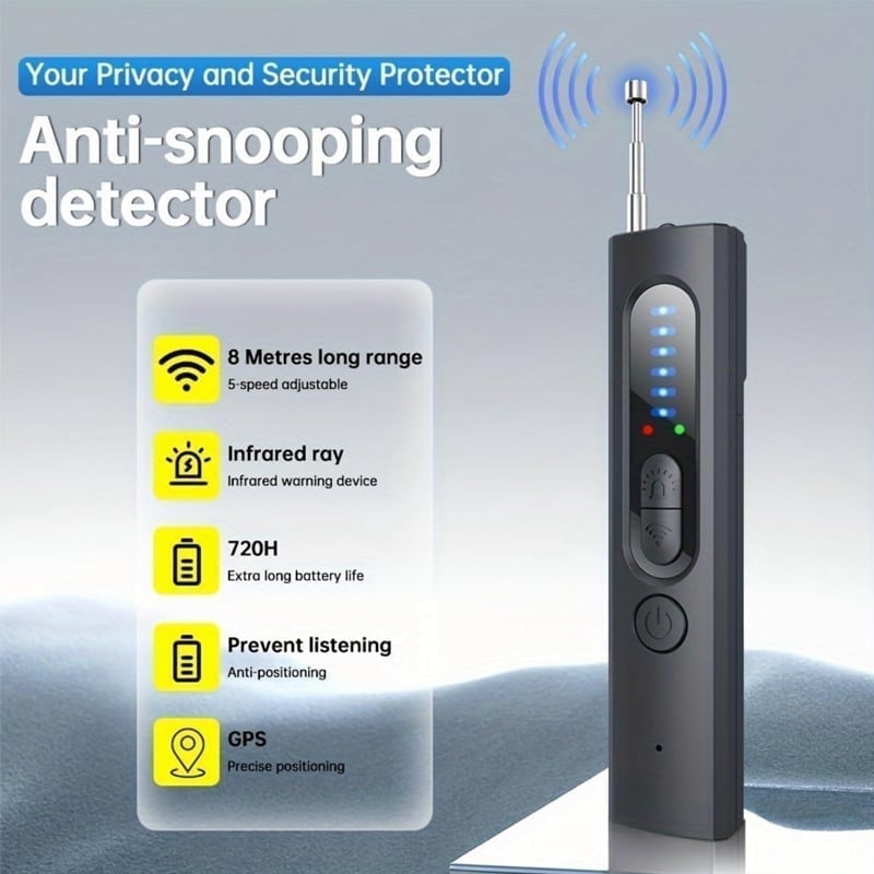 Portable Anti-Spy Camera Detector & RF Signal Scanner