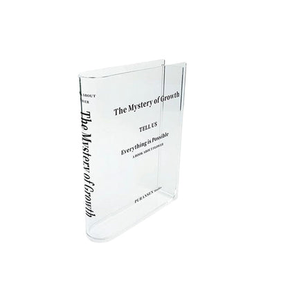 Book Shape Acrylic Vase