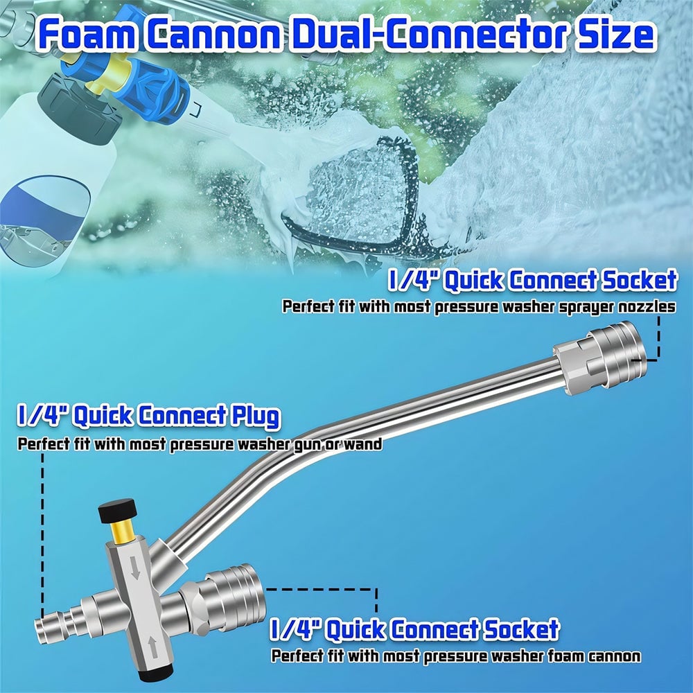 Foam Cannon Dual Connector Accessory