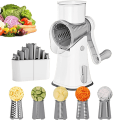5 in 1 Rotary Cheese Grater Shredder