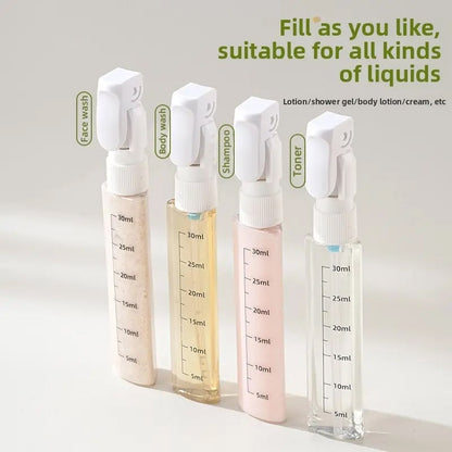 4-in-1 Leakproof Rotatable Travel Dispenser Set