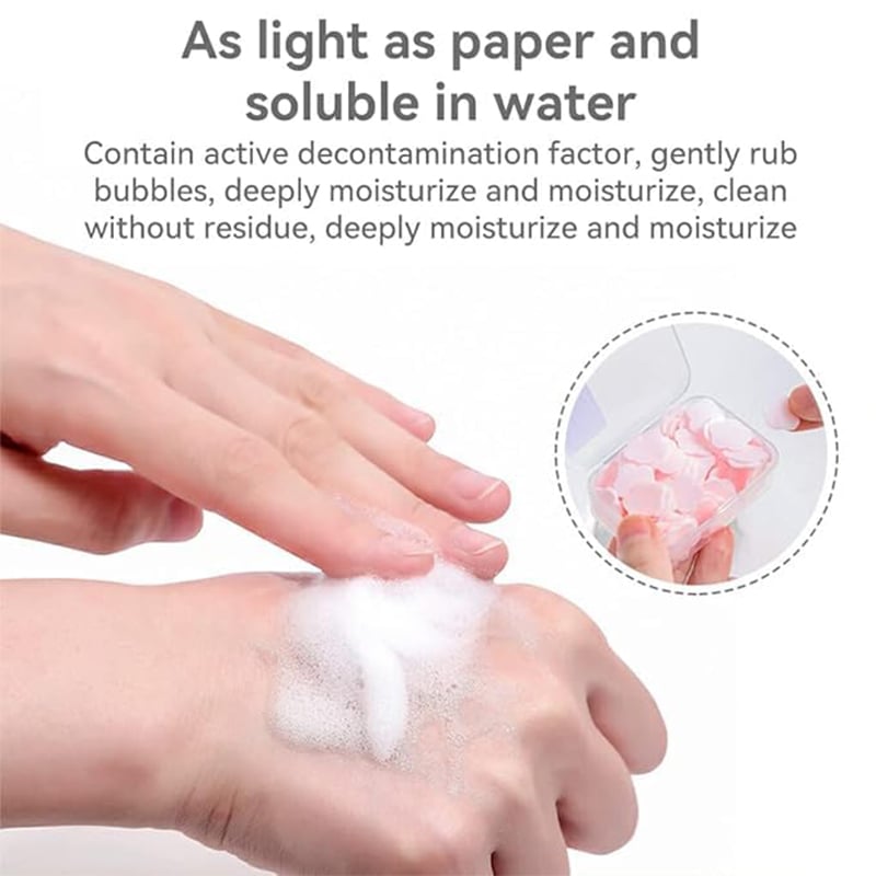 Petal Soap Paper Sheets – Lightweight Floral Hand Wash for Travel & Daily Use