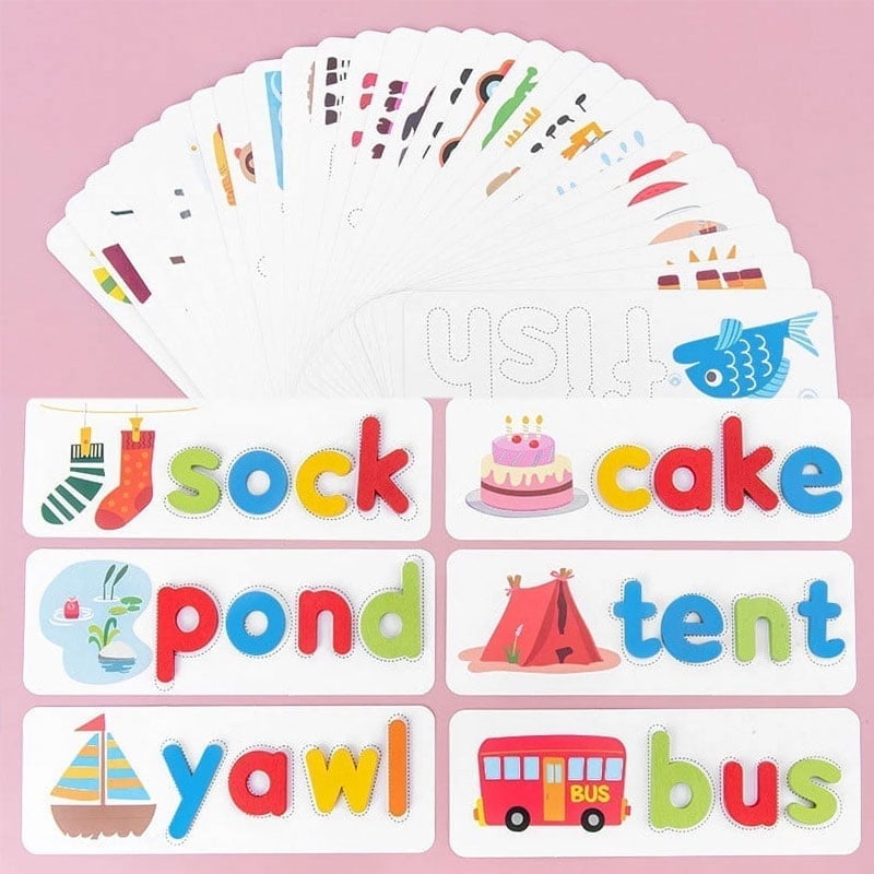 Wooden Alphabet Spelling Game for Kids