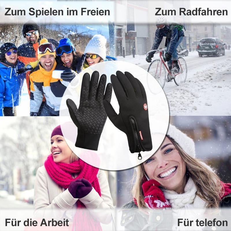 Winter gloves – windproof, waterproof, non-slip & touchscreen compatible (with optional USB heating function)