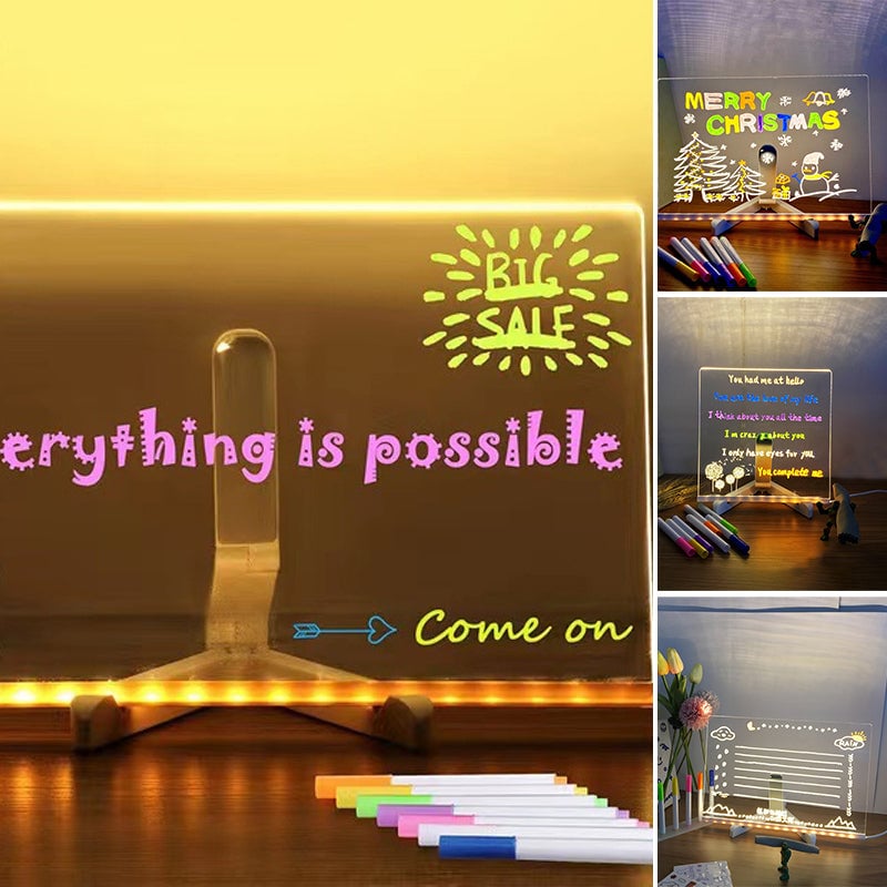Sakerplus LED Note Board with Colors