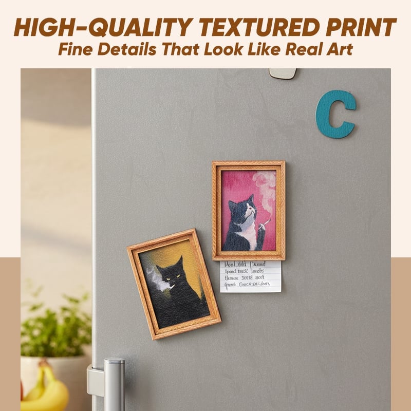 Cat Photo Frame Fridge Magnet