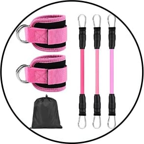 Ankle Resistance Band Set for Leg and Hip Training