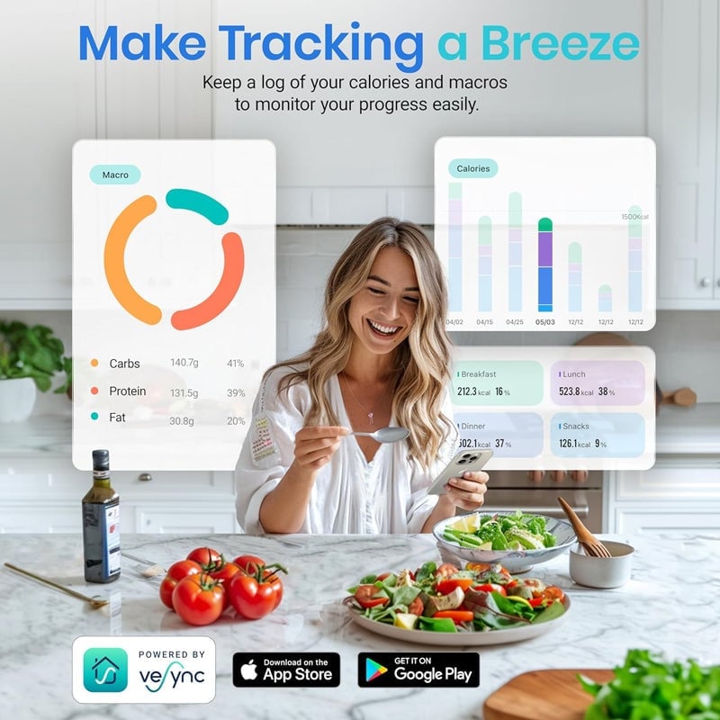 Smart Nutrition Tracking Kitchen Scale