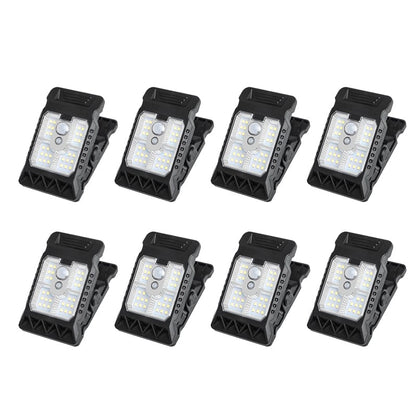 USB & Solar Powered Motion Sensor Clip Lights